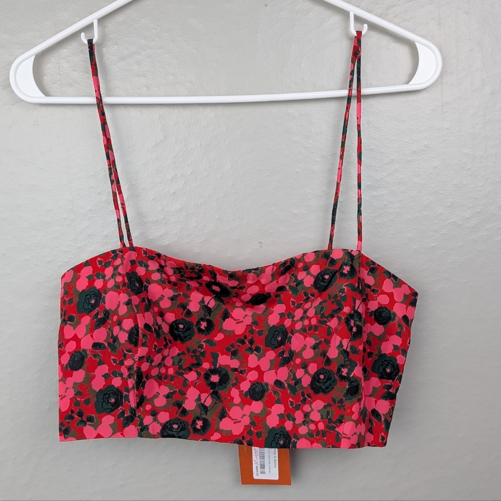 RHODE Penny Flora Splash Crop Top 2